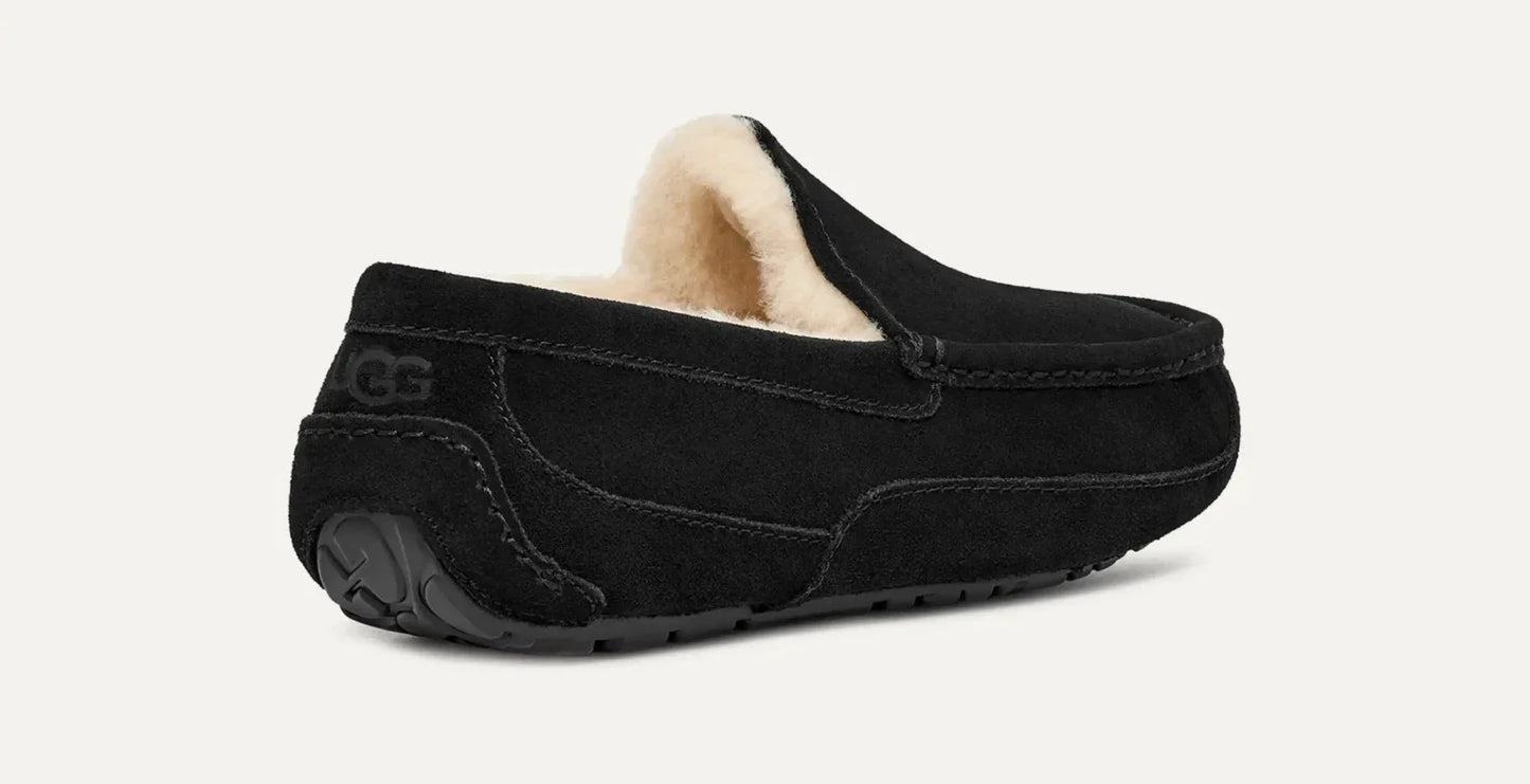 Mocasines de hombre de gamuza sin cordones color negro