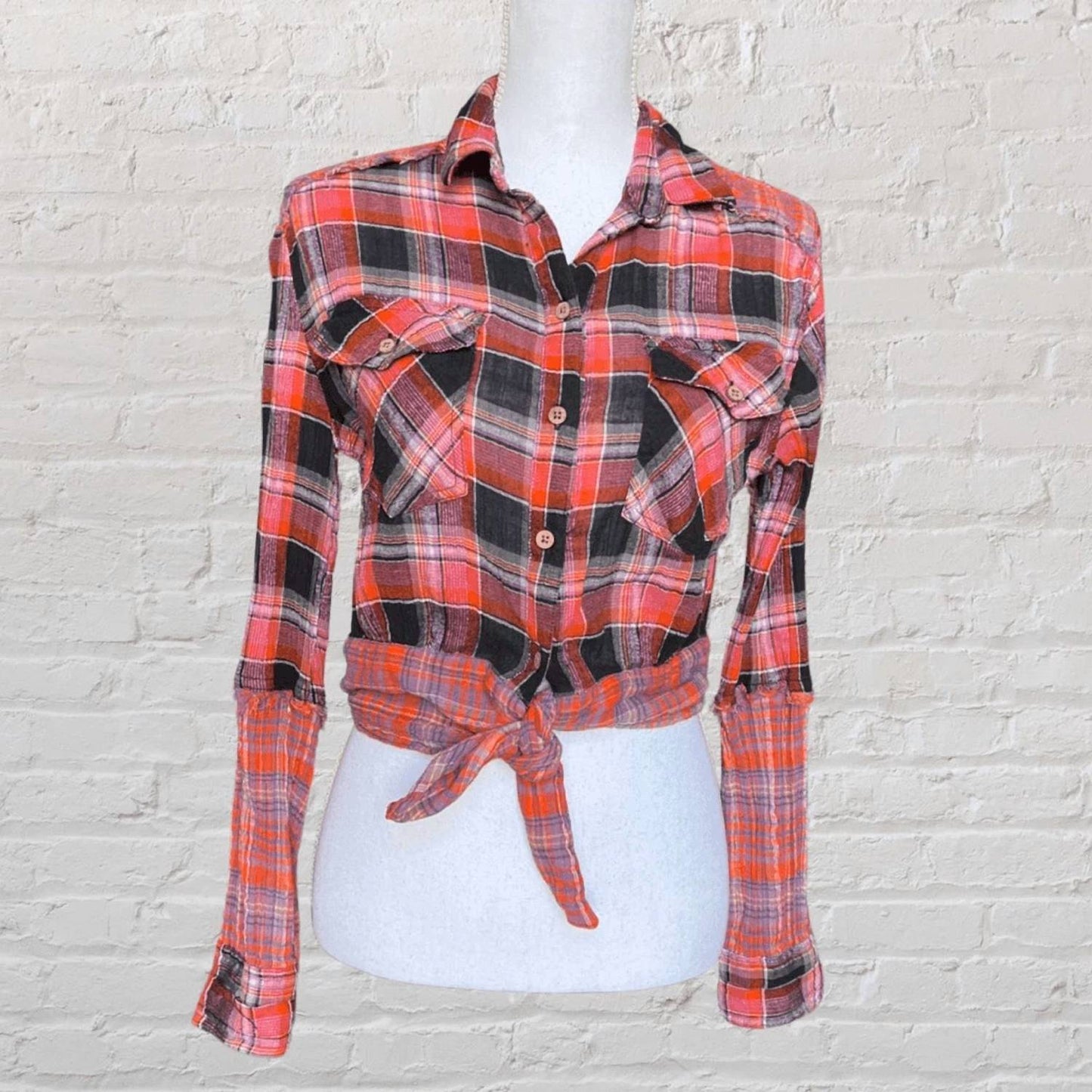 Camisa a cuadros color rojo