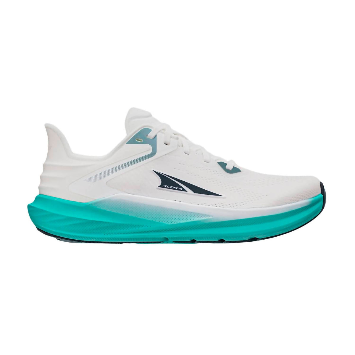 Tenis para correr de mujer color blanco y verde