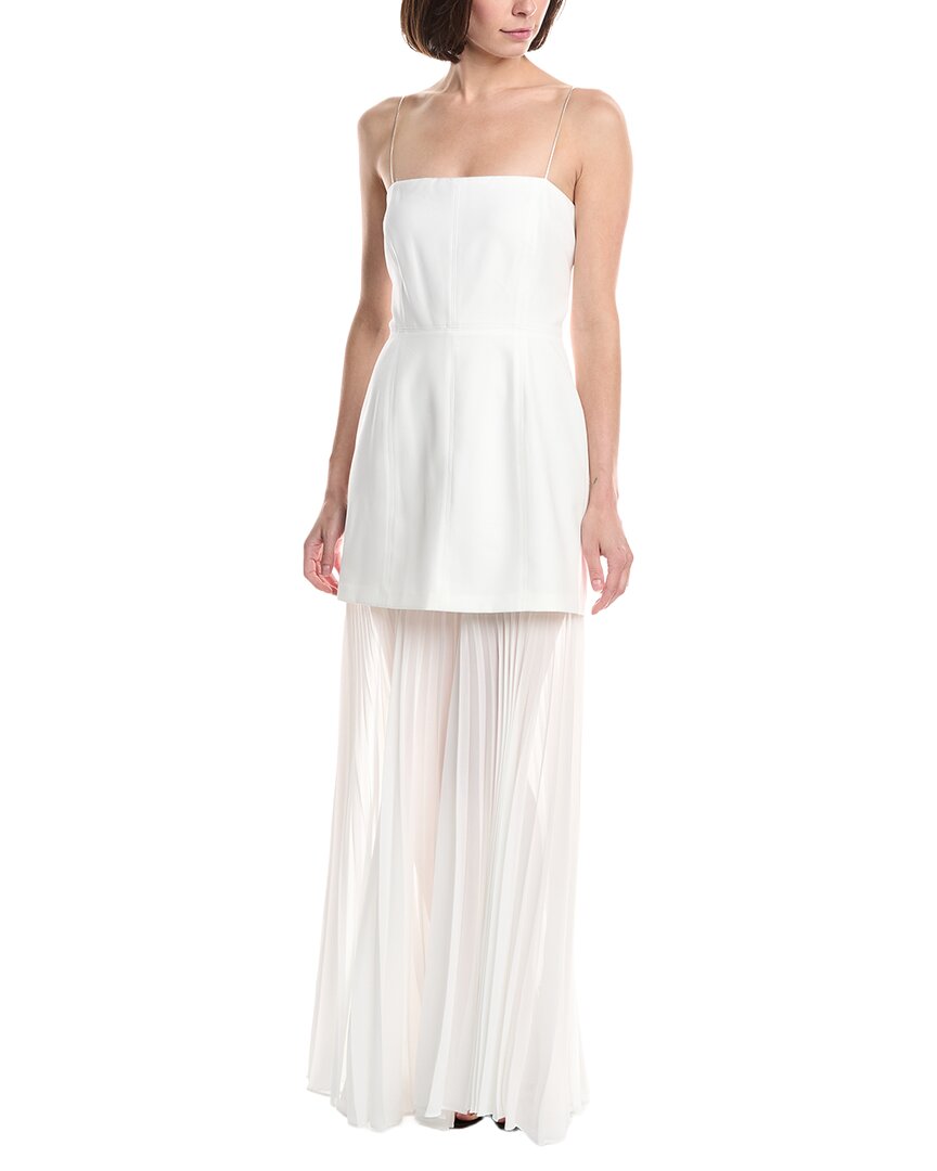 Vestido midi con pliegues