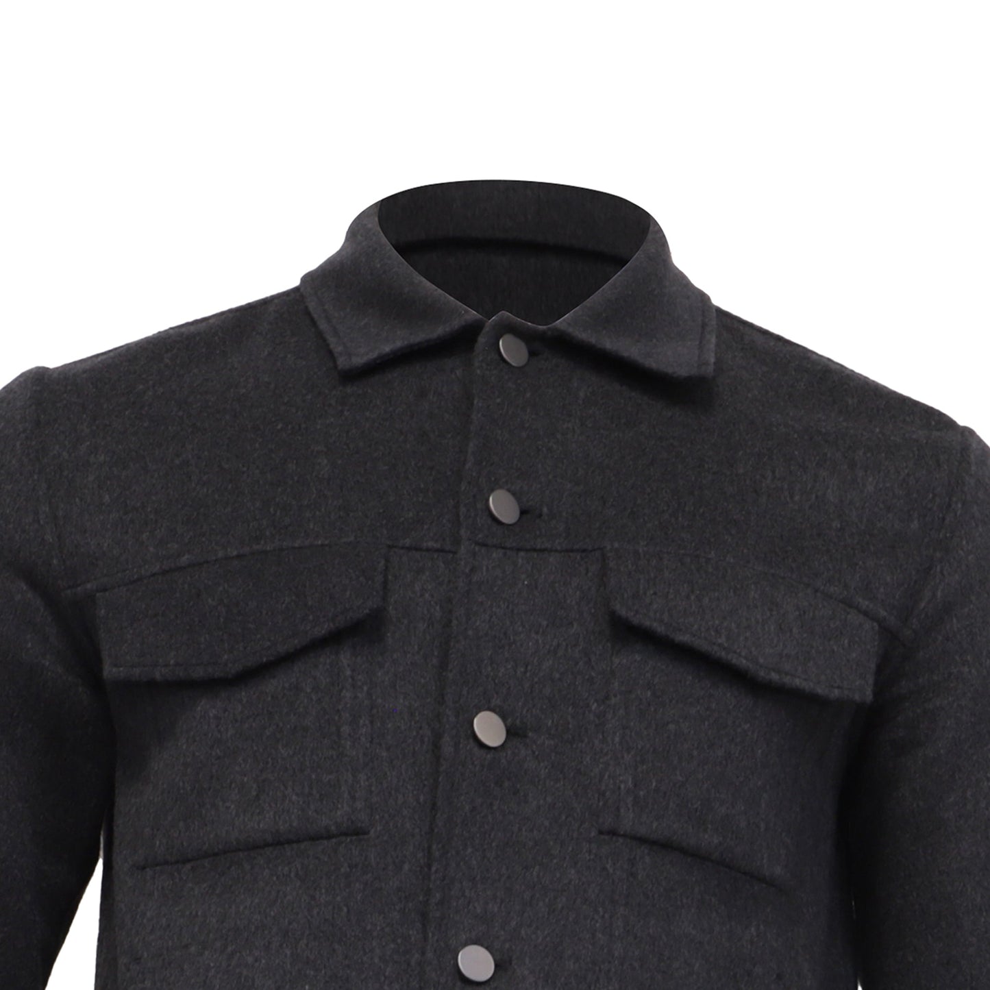 Chaqueta de lana color gris