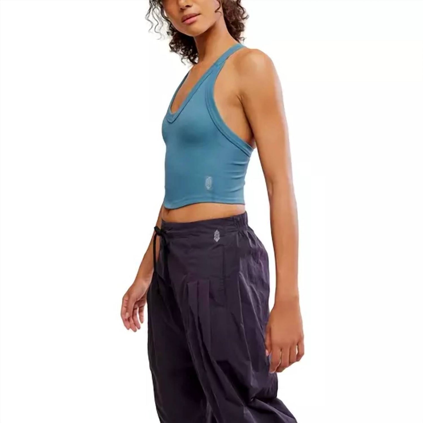 Camiseta sin mangas con cuello en V