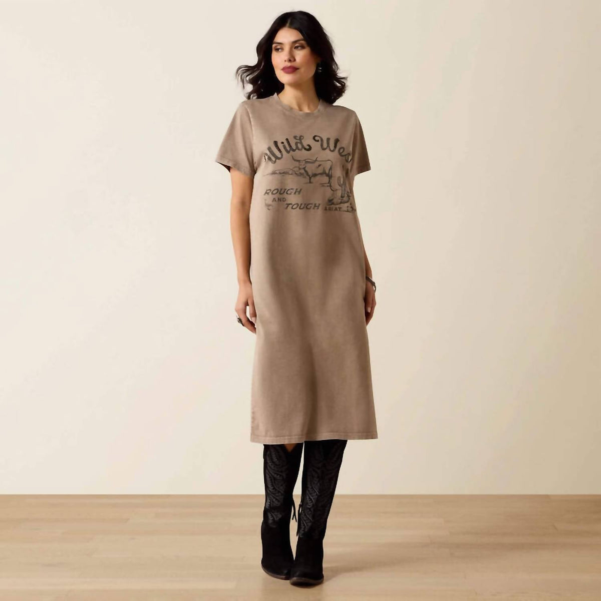 Vestido color taupe