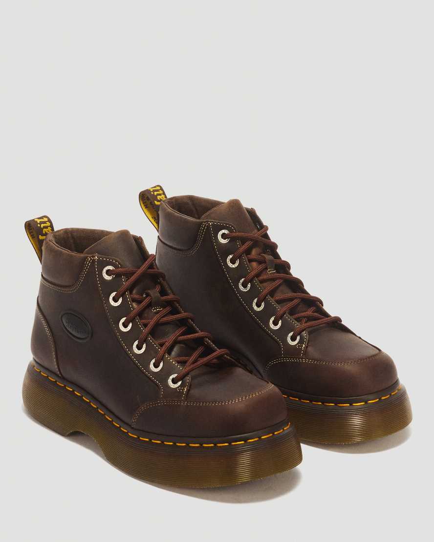 Botas de cuero con cordones