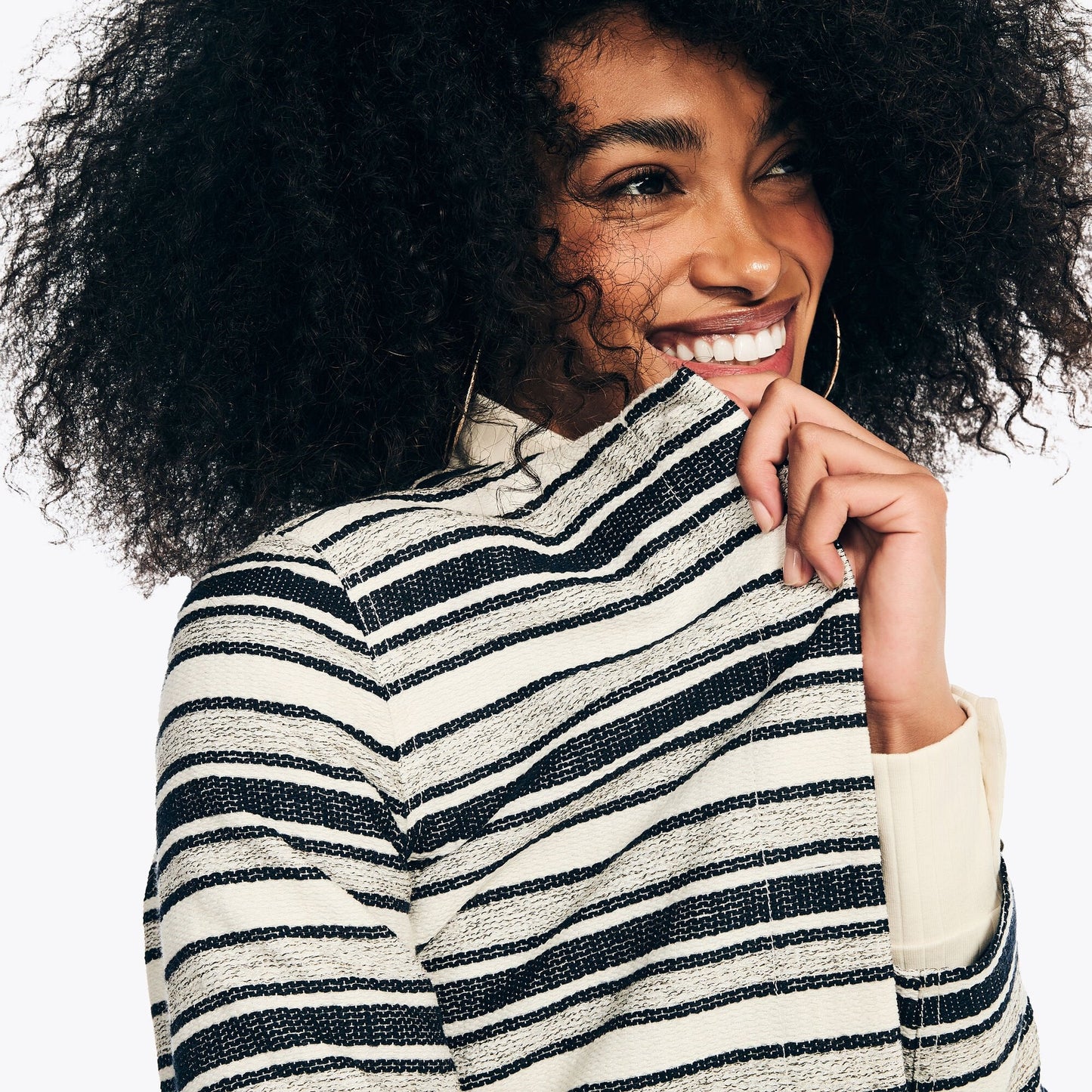 Chaqueta de mujer a rayas