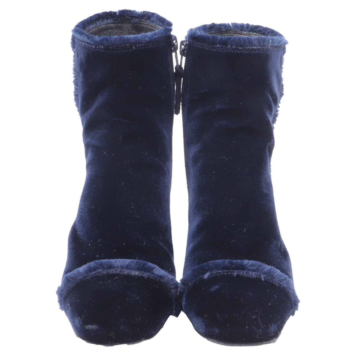 Botas de terciopelo color azul