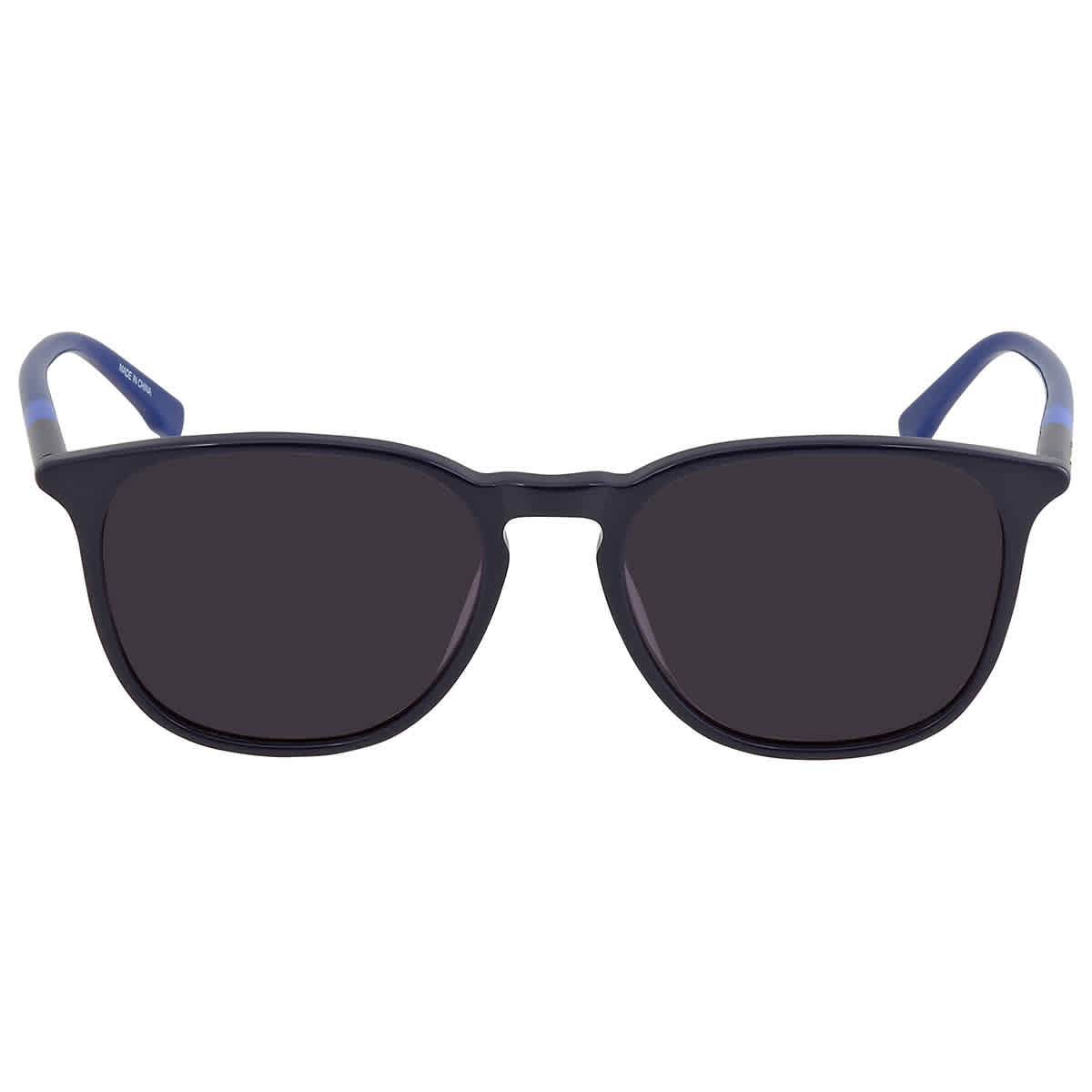 Gafas de sol unisex de montura cuadrada color gris oscuro