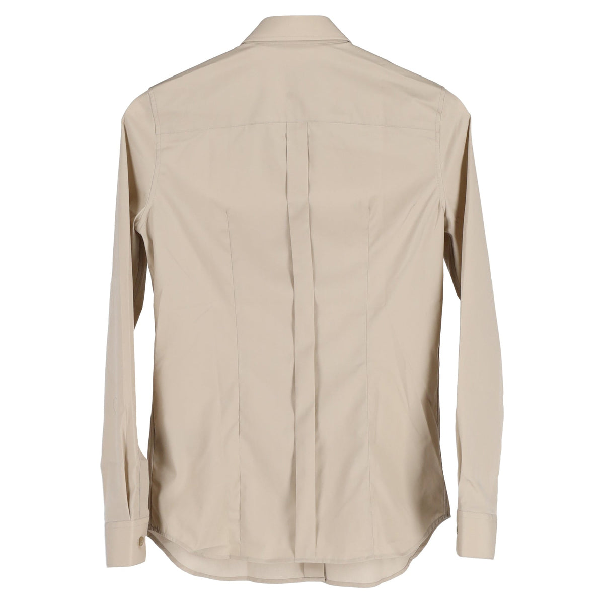 Camisa de algodón color beige