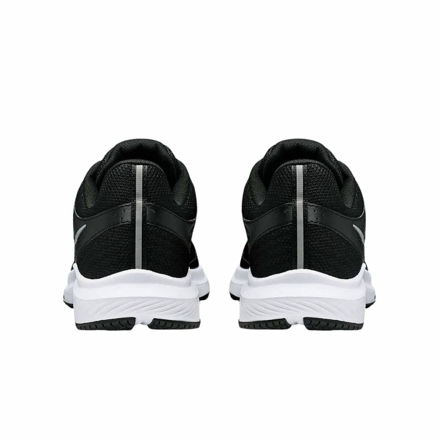 Tenis para correr de hombre color negro y blanco