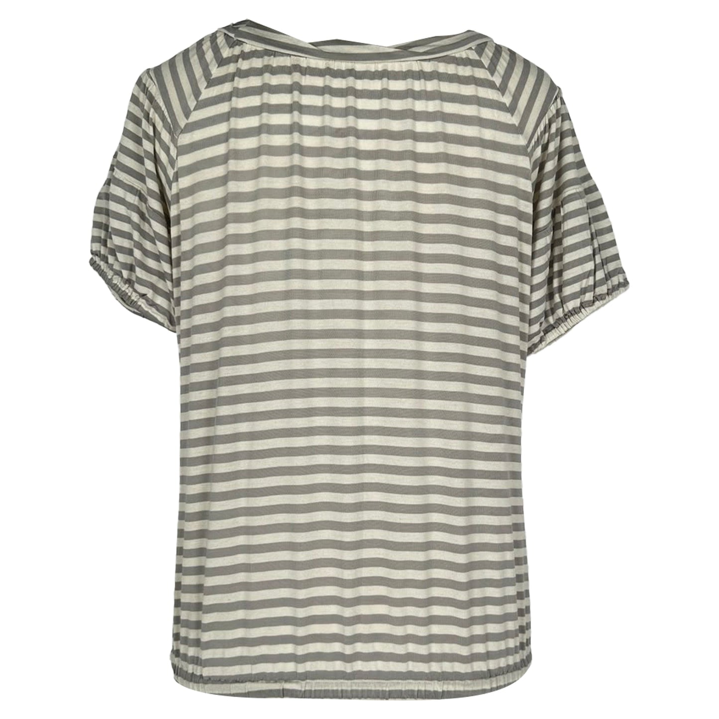 Blusa a rayas color gris