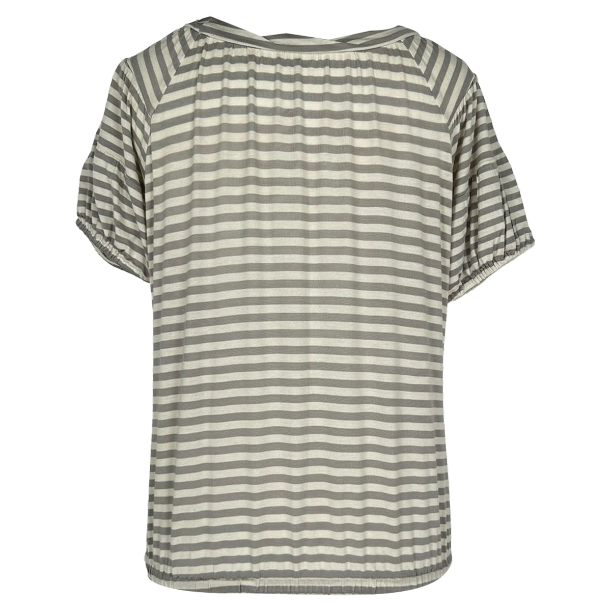Blusa a rayas color gris