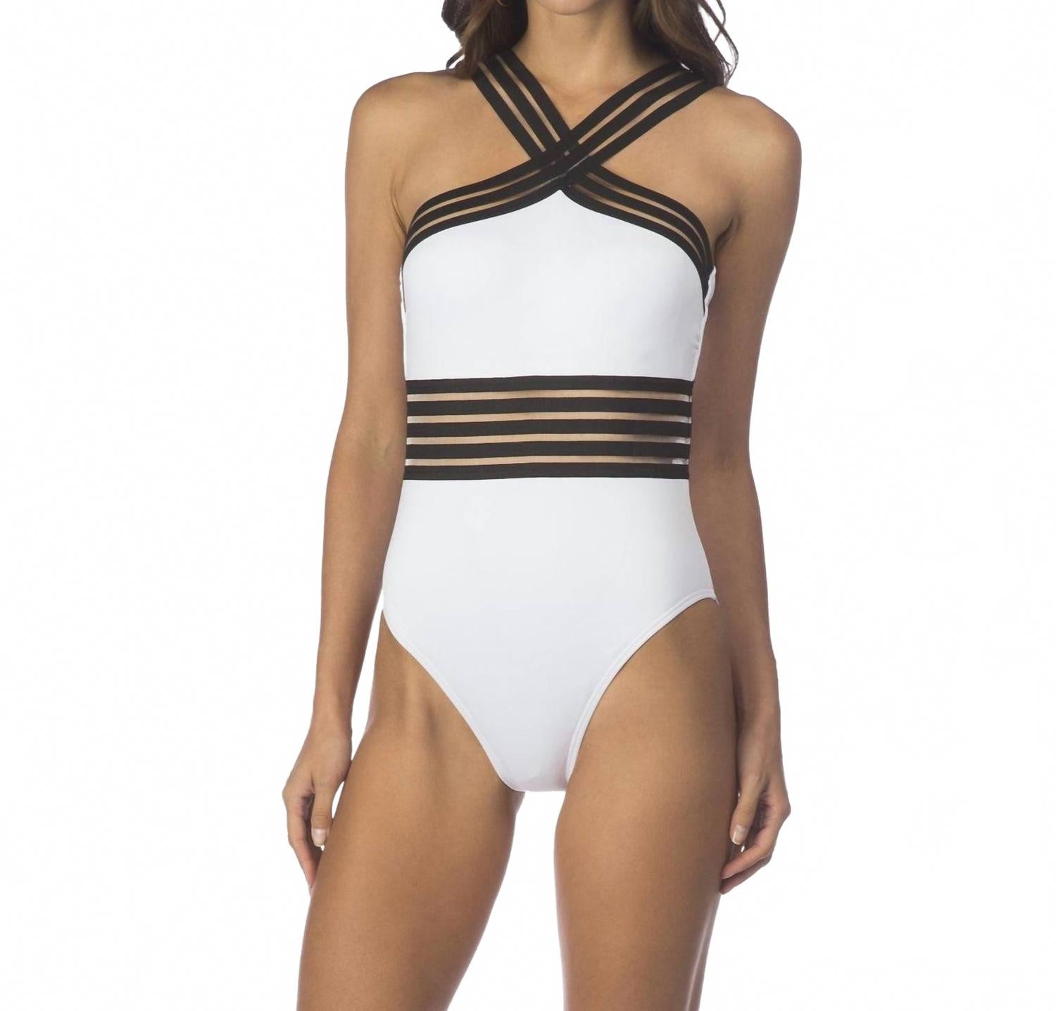 Vestido de baño color blanco