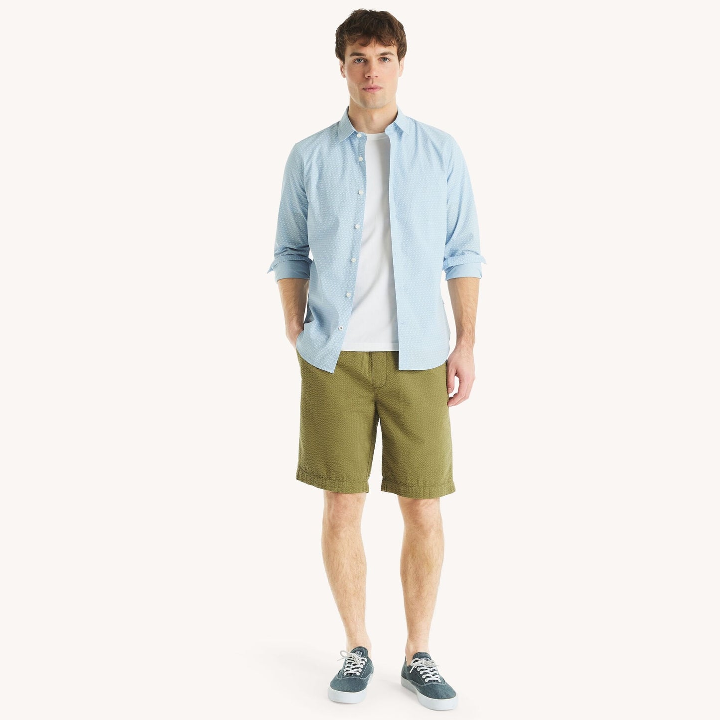 Camisa de hombre de corte ajustado con estampado