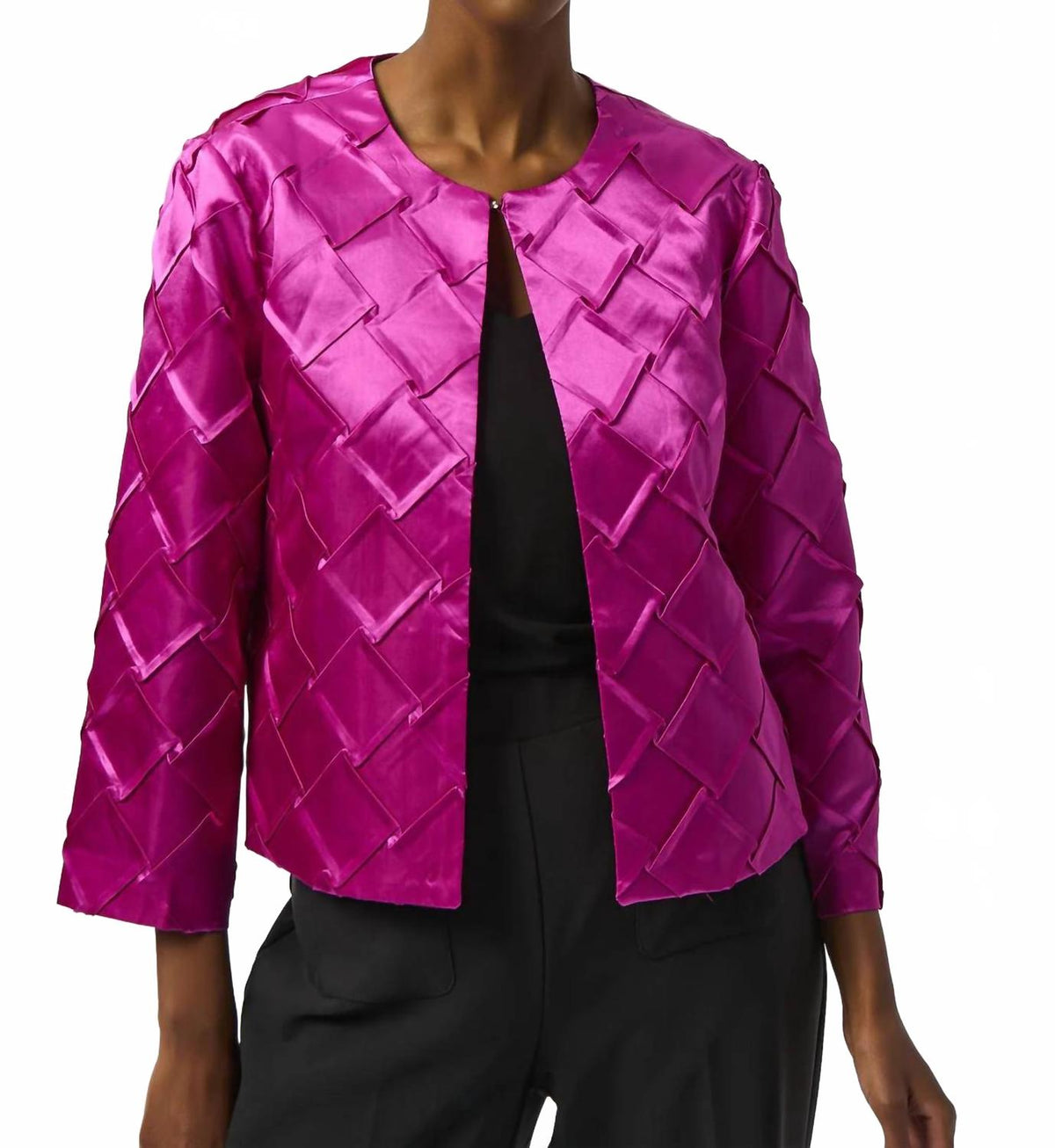 Chaqueta con cuello redondo