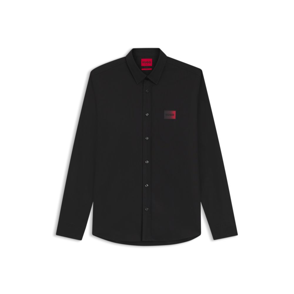 Camisa de algodón de corte amplio
