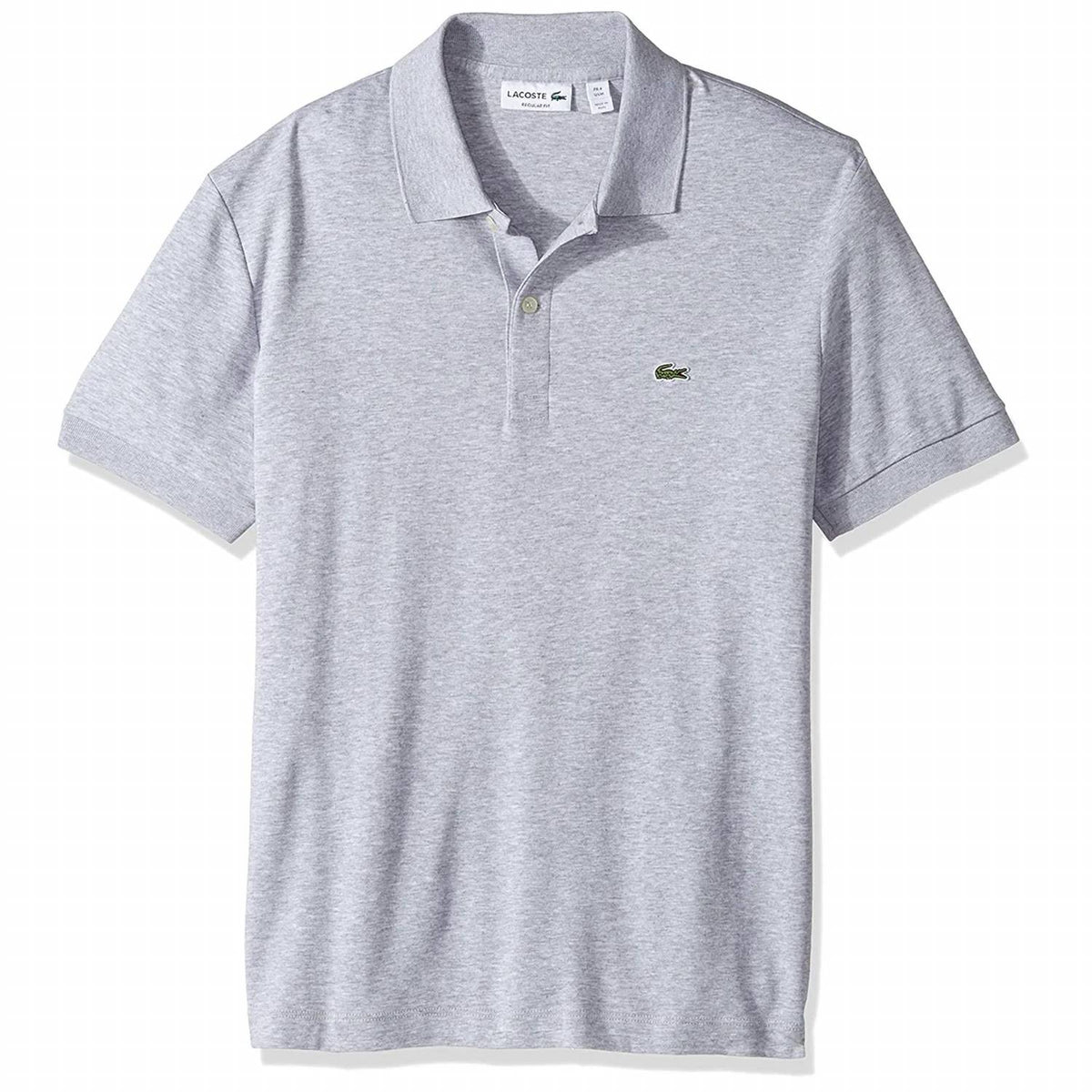 Polo de hombre de algodón color plateado