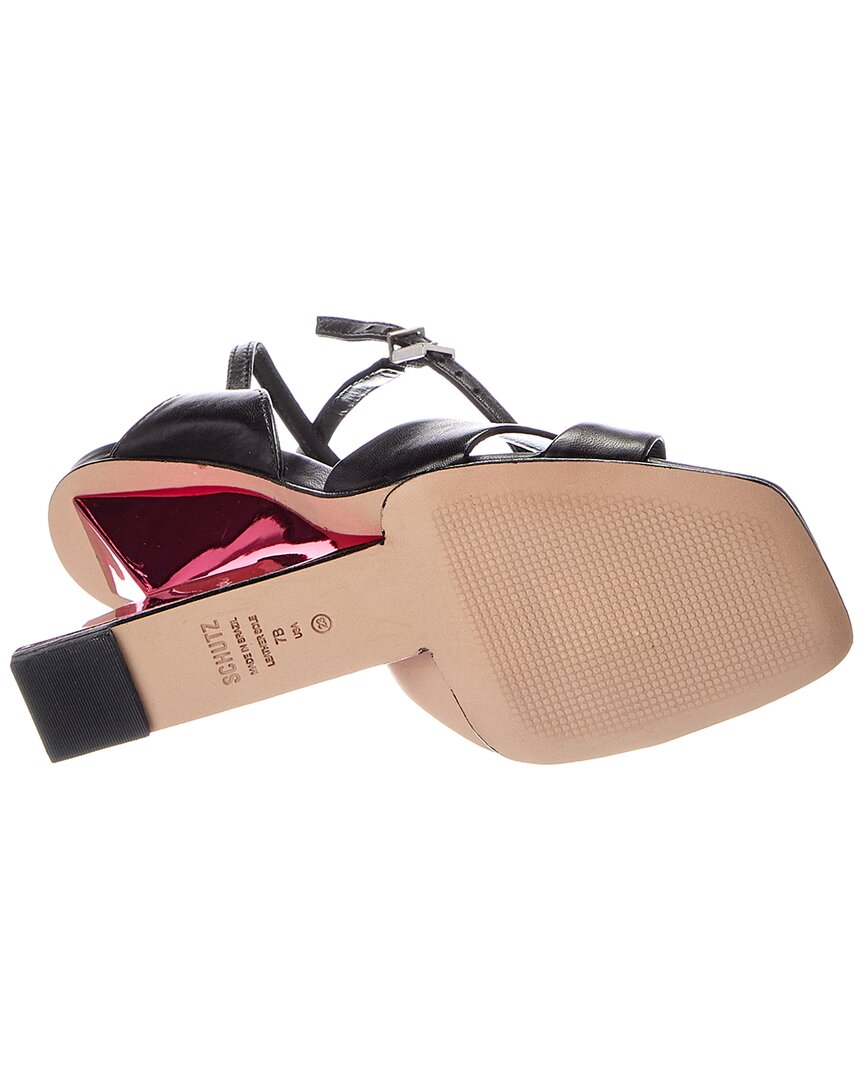 SCHUTZ Jill Sandalia Plataforma de Cuero