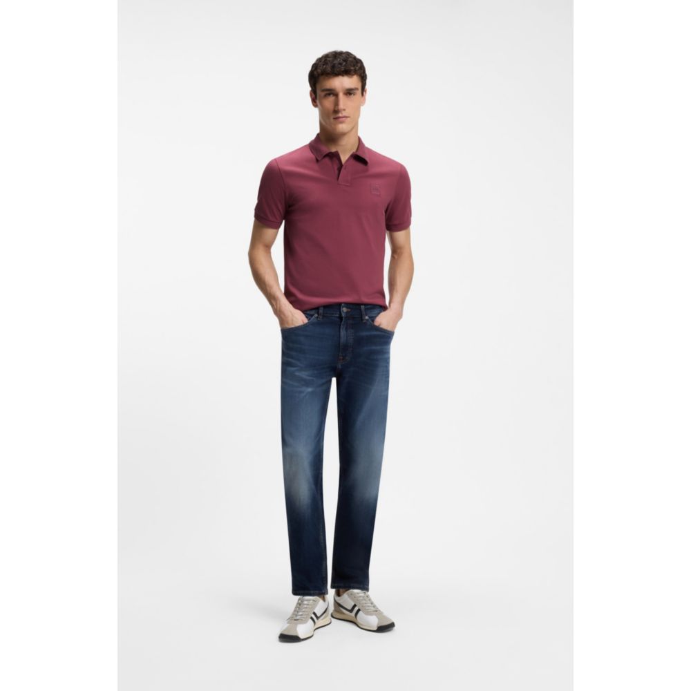 Polo de algodón de corte ajustado
