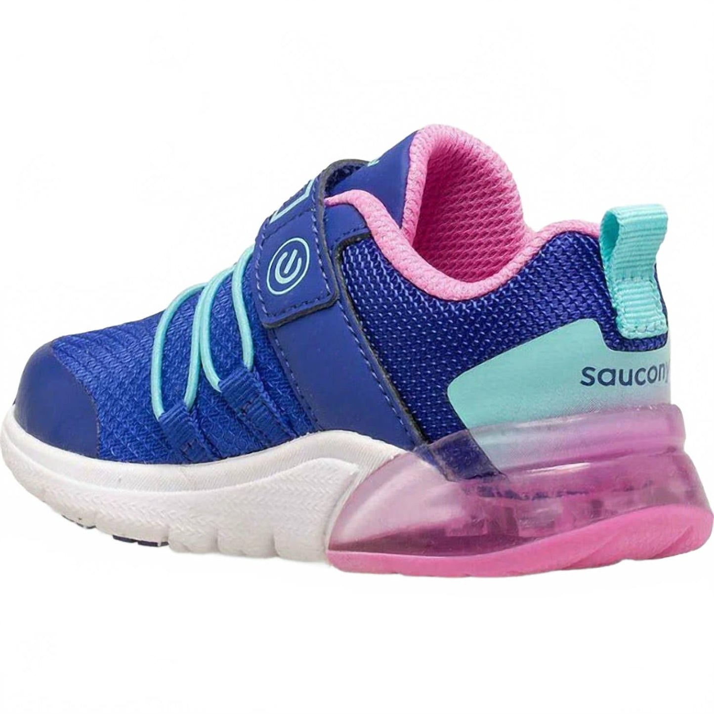Tenis para niña color azul marino y rosado
