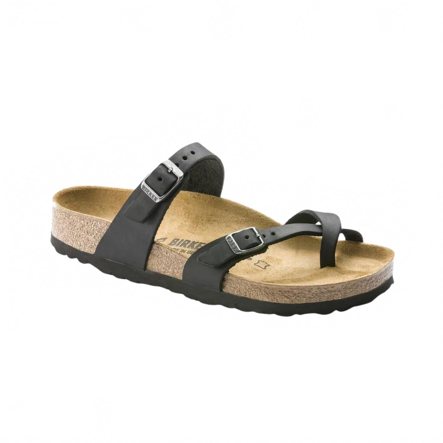 Sandalias de mujer de cuero color negro