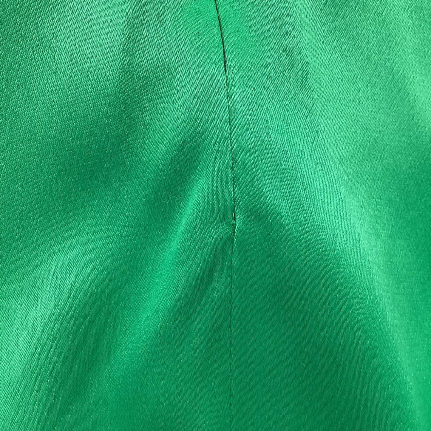 Sandro Risla Vestido Midi Verde Acampanado en Viscosa Verde