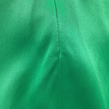 Sandro Risla Vestido Midi Verde Acampanado en Viscosa Verde