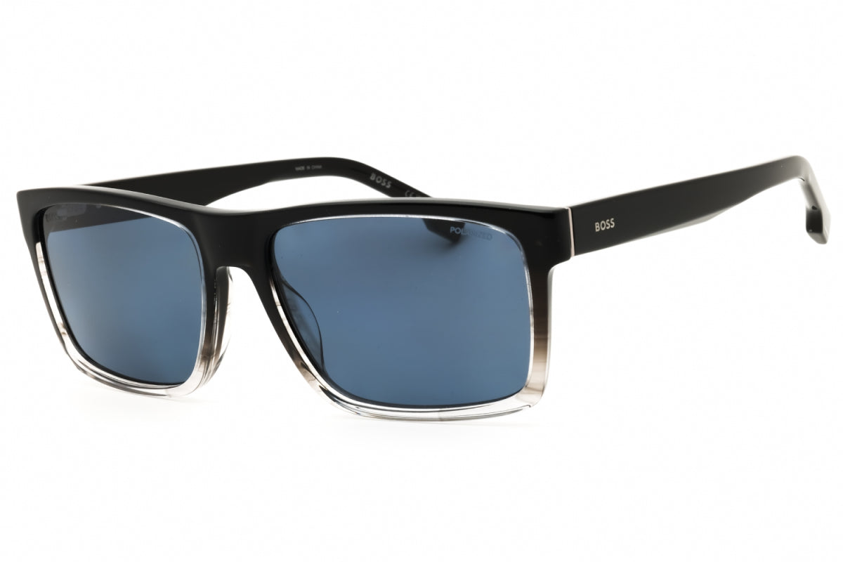 Gafas con lentes polarizados color negro y azul y gris