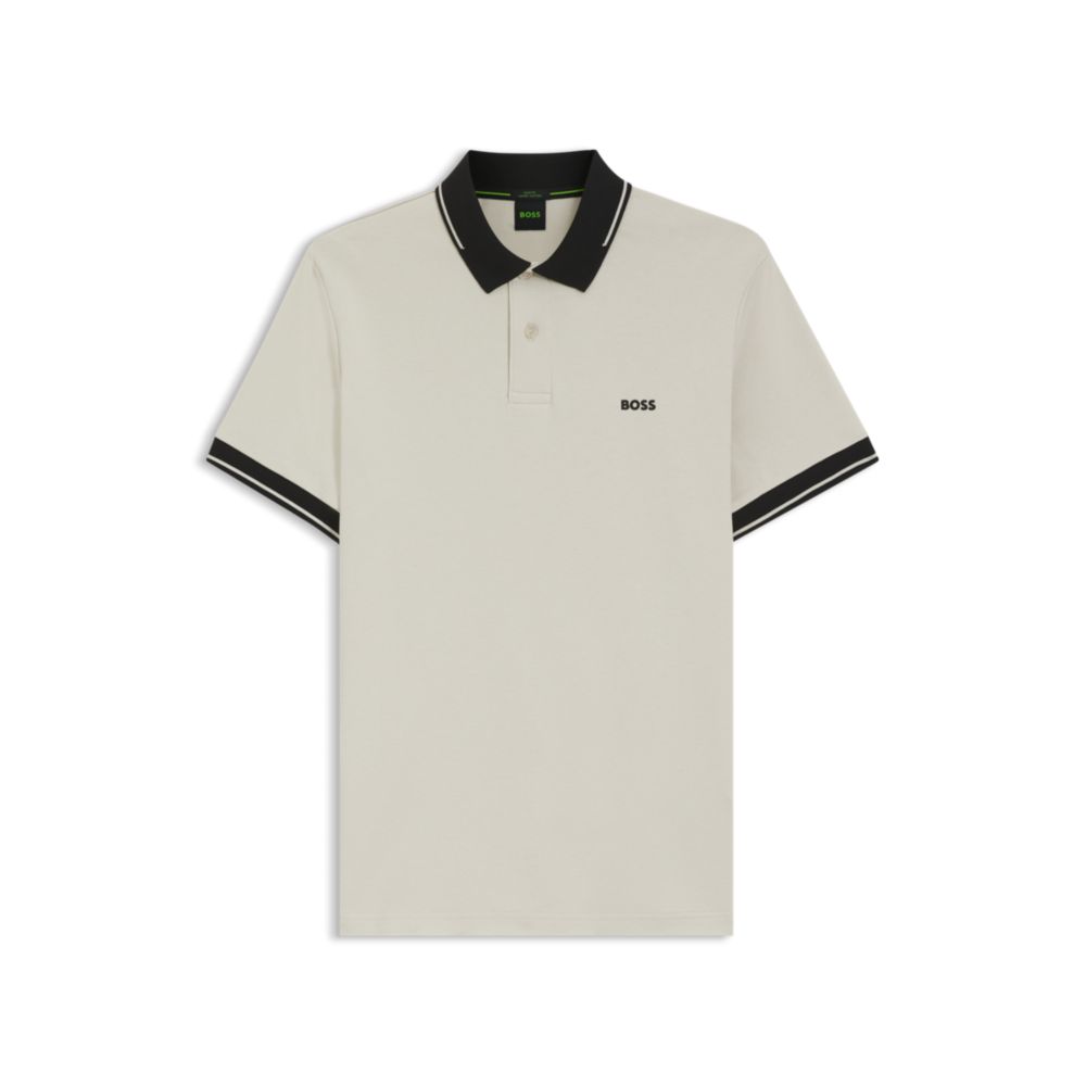 Polo de algodón de corte ajustado