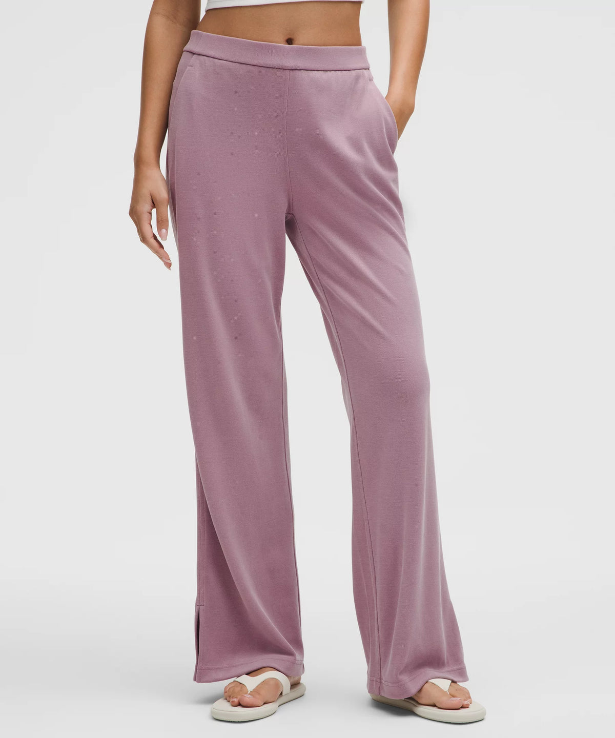Pantalón de pierna ancha de tiro alto