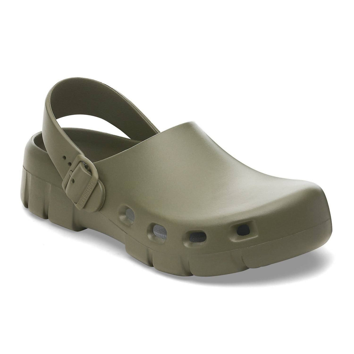 Zuecos de mujer color caqui