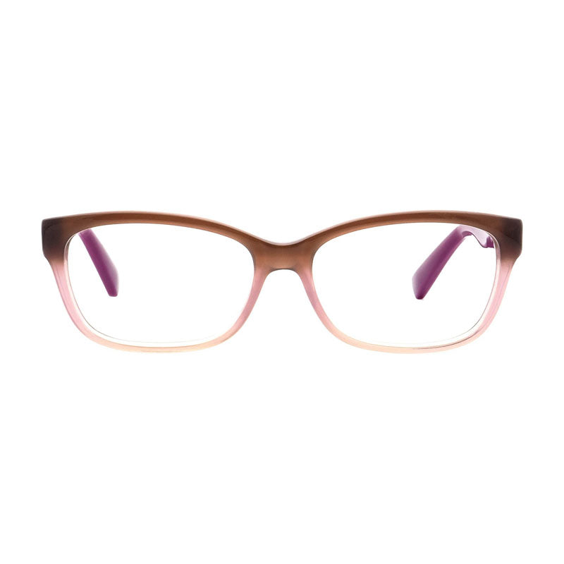 Gafas 53 mm color café y rosado