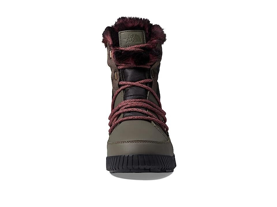 Botas de mujer impermeables color verde y taupe