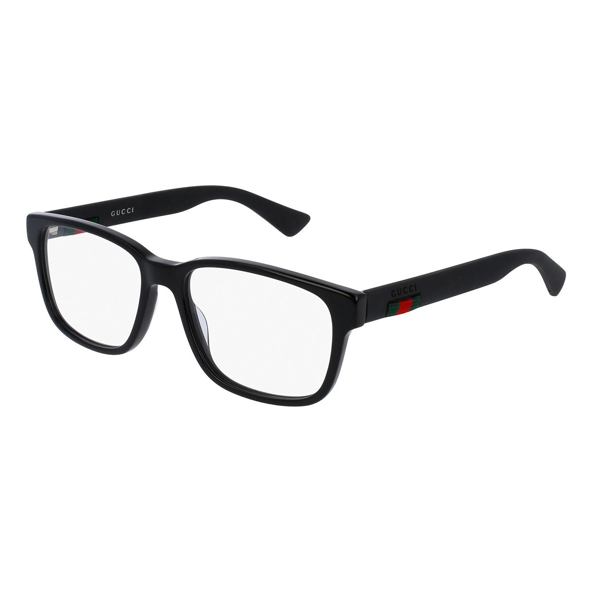 Gucci Gafas Cuadradas Marco Completo, Marco Havana y Lentes Demo Transparentes Gg0011O002