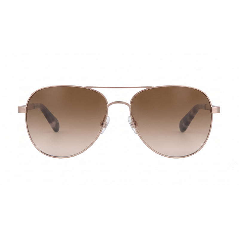 Gafas color oro rosa y café y rosado