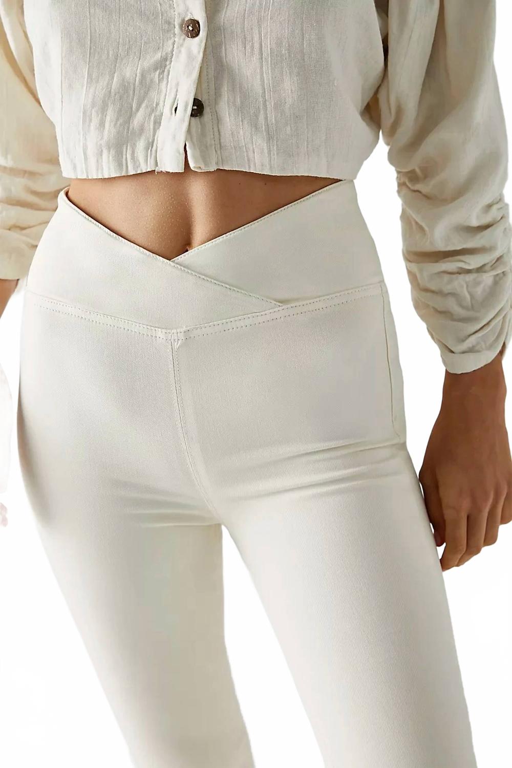 Jean color blanco