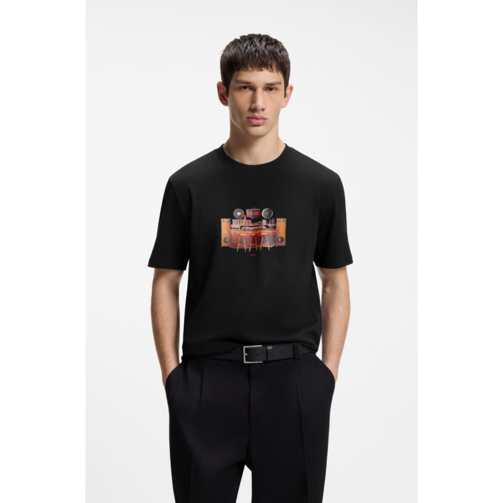 Camiseta de algodón con estampado
