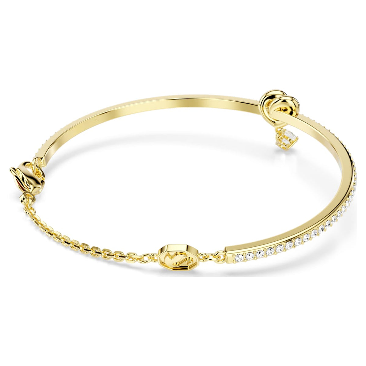 Pulsera color blanco y dorado