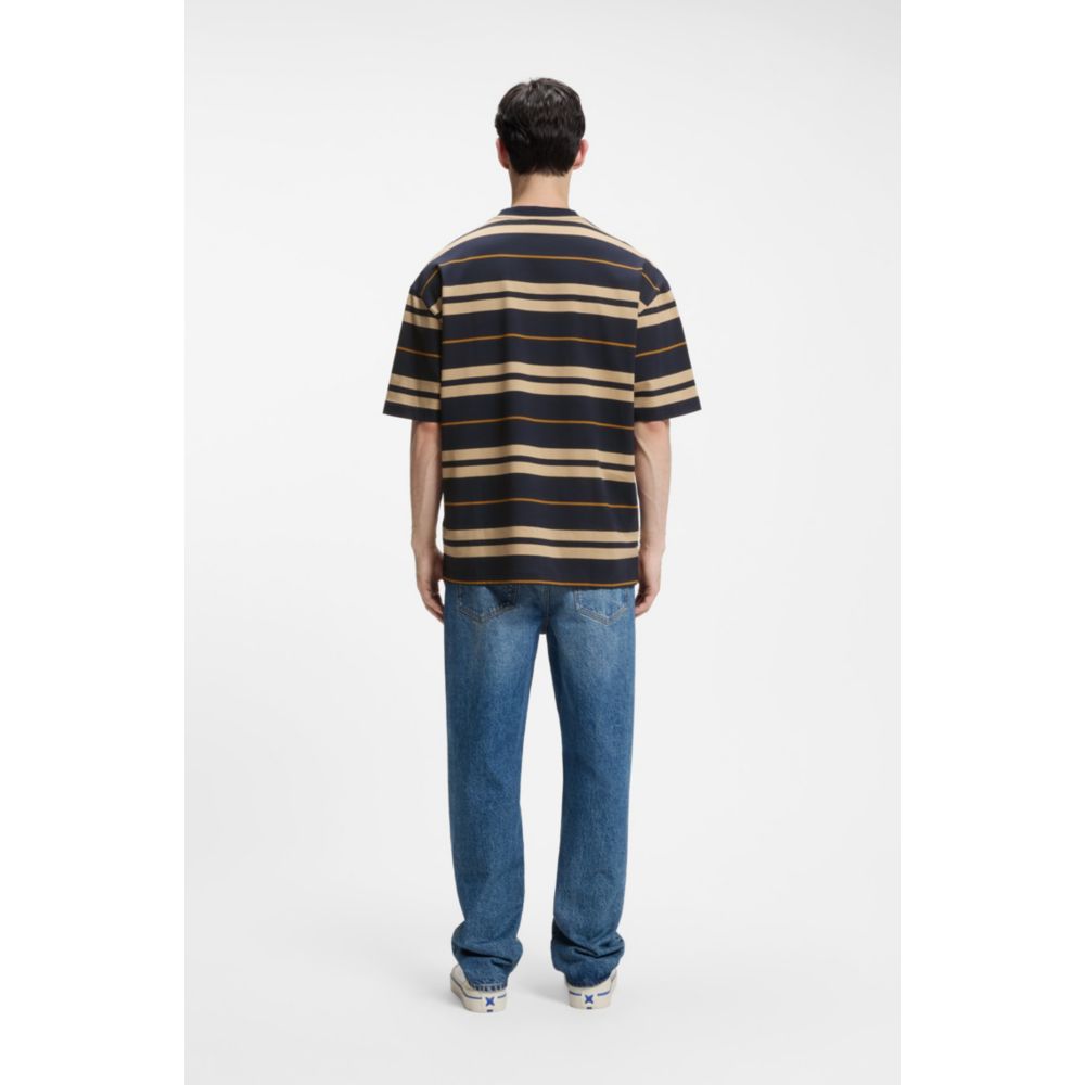 Camiseta de corte amplio a rayas