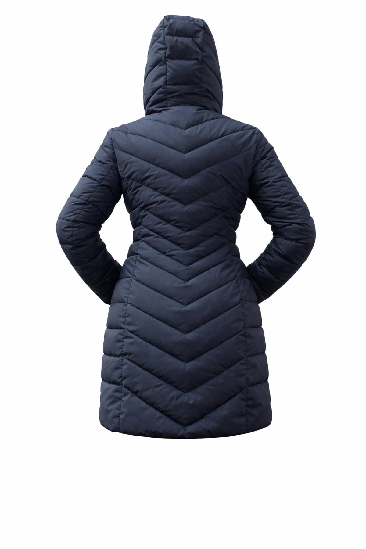 Chaqueta acolchada de mujer color azul marino