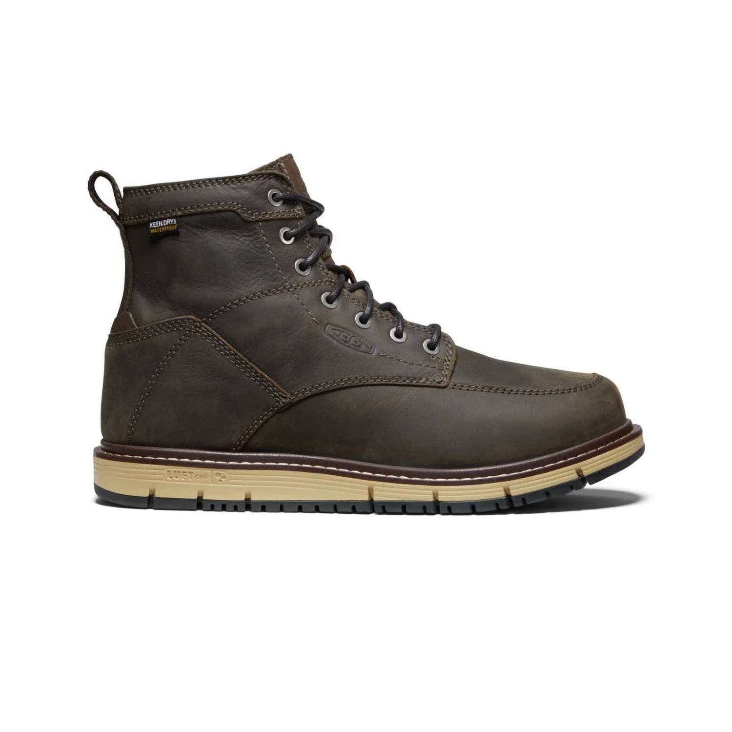 Botas de hombre impermeables color negro y café