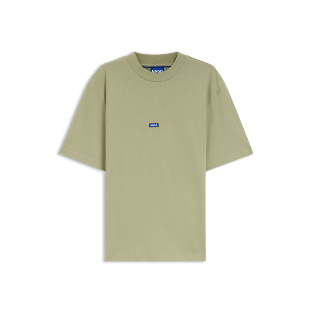 Camiseta de algodón color azul