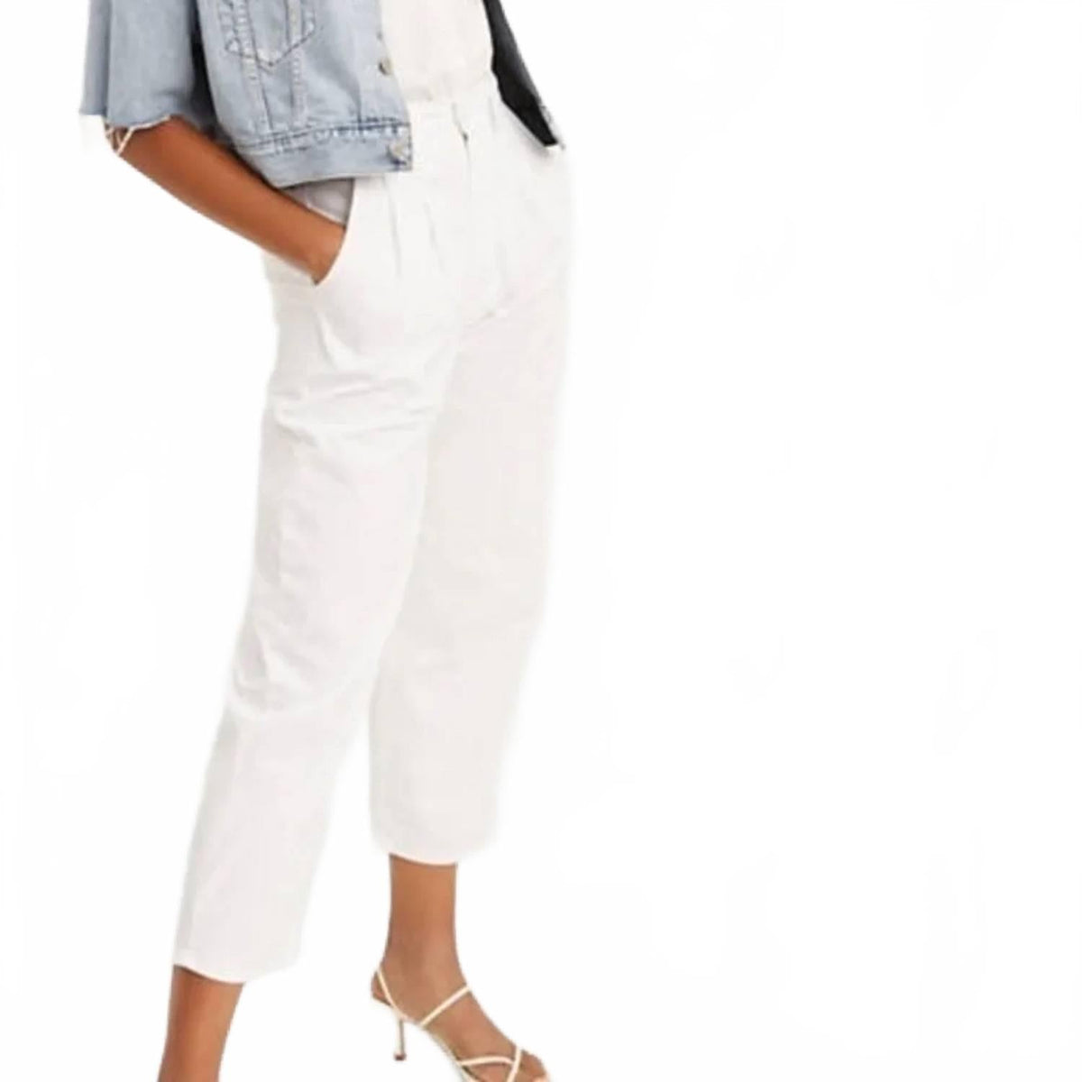 Pantalón de mujer color blanco