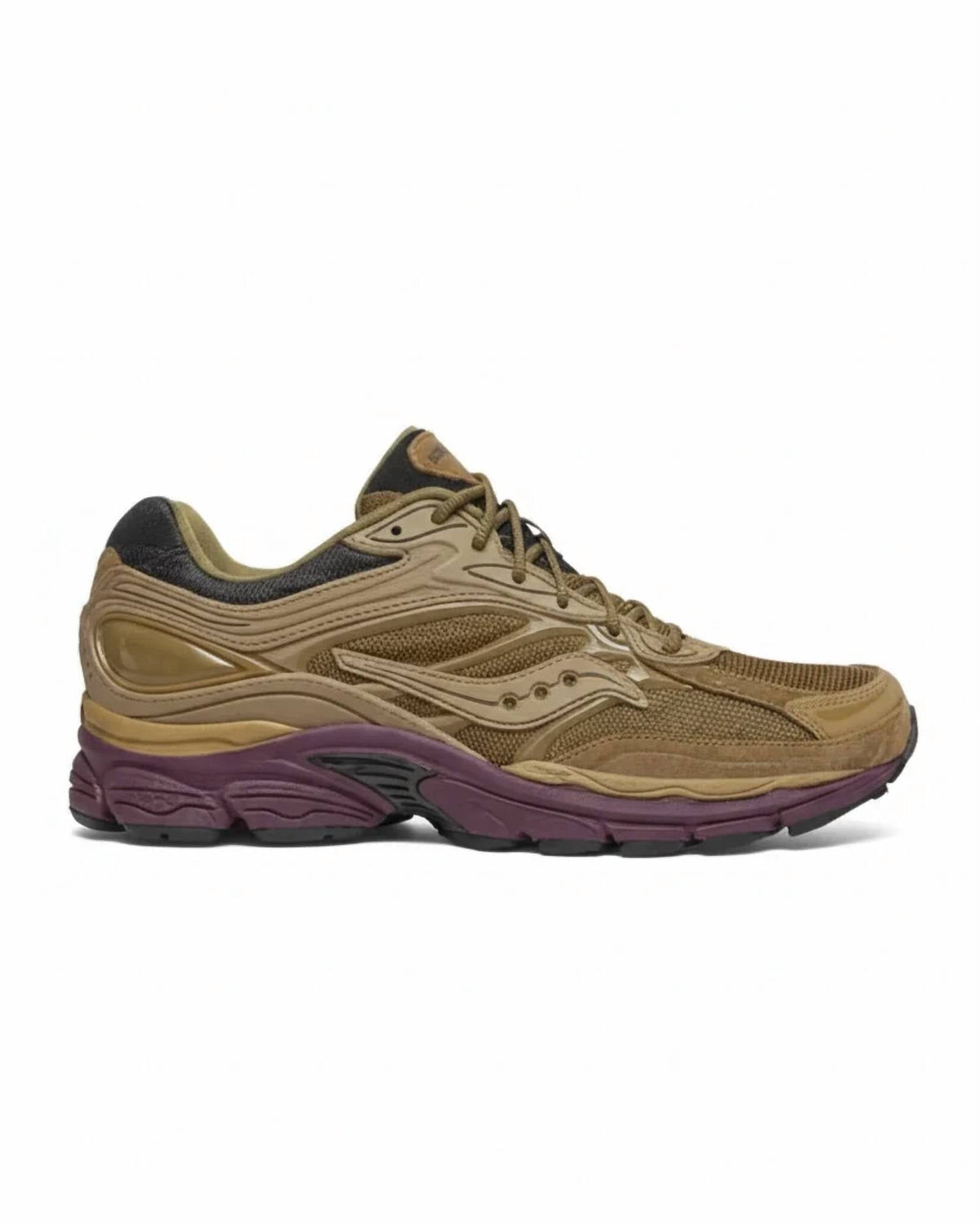 Tenis para correr de hombre color café
