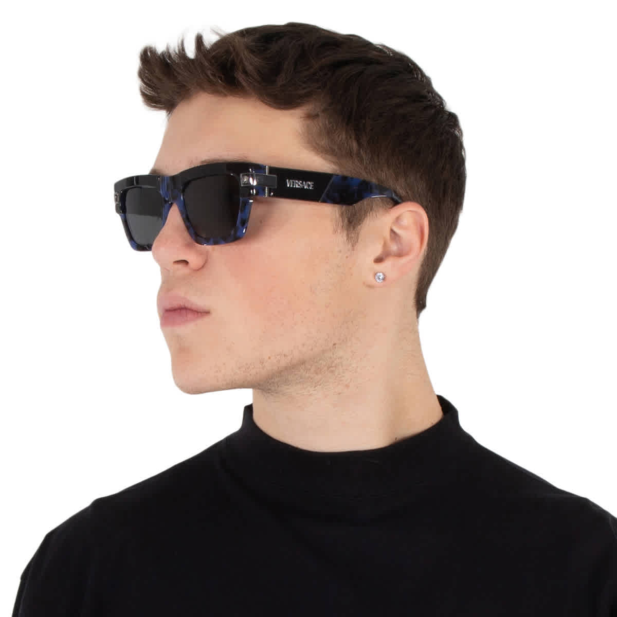 Gafas de sol de hombre de montura cuadrada color gris