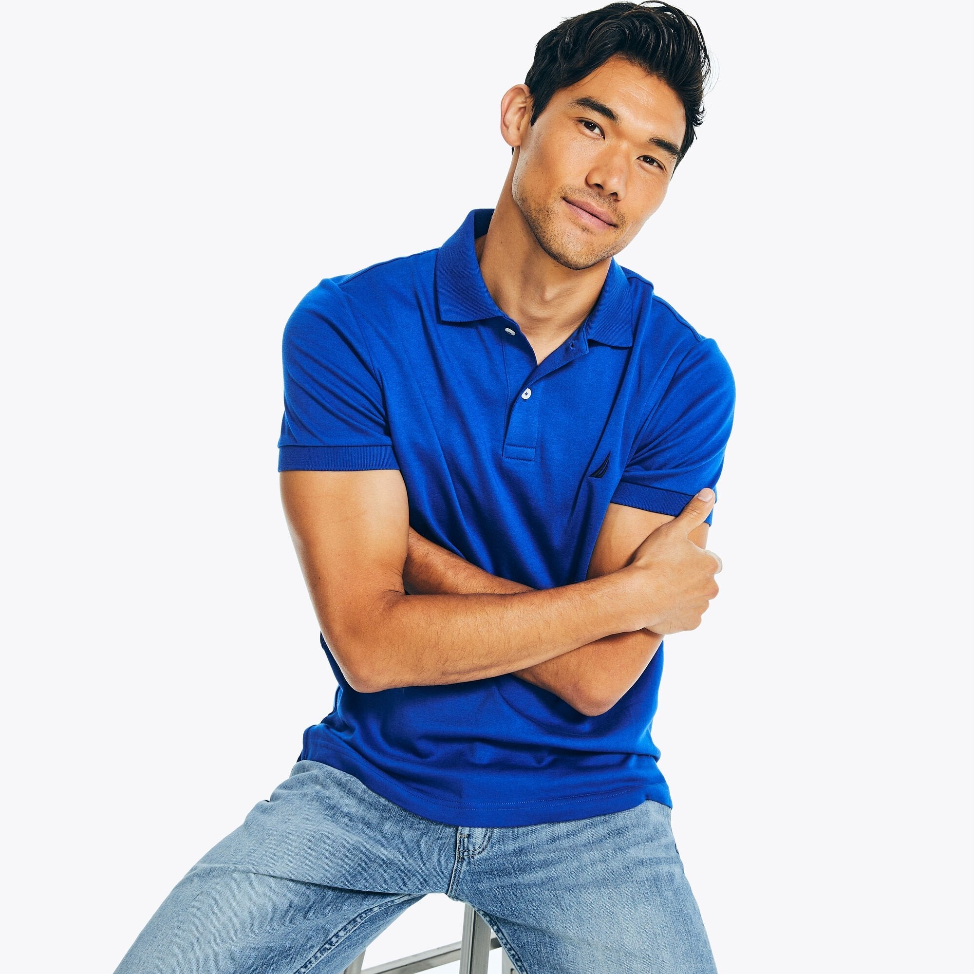 Polo de hombre de corte ajustado
