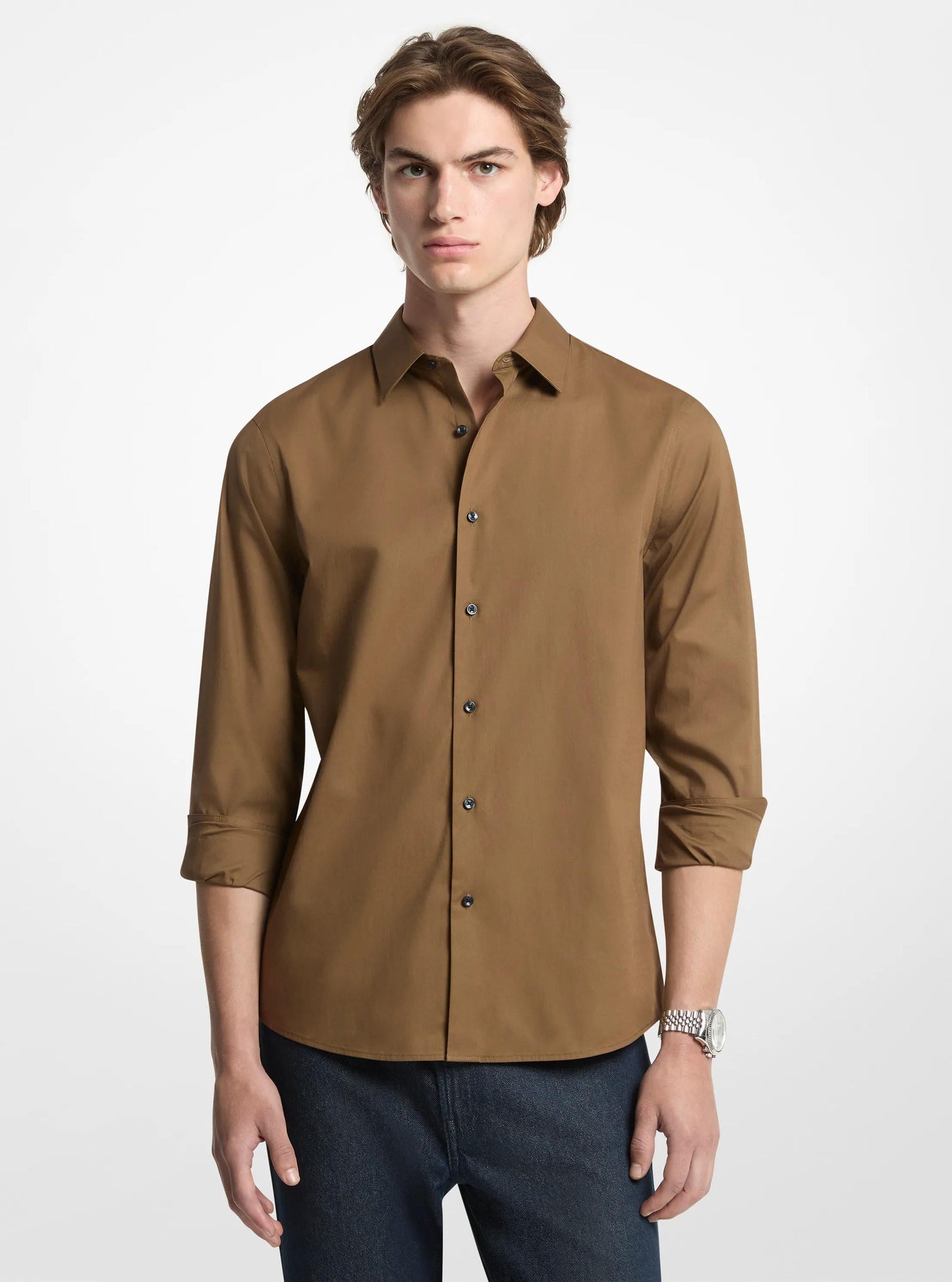 Camisa de mezcla de algodón