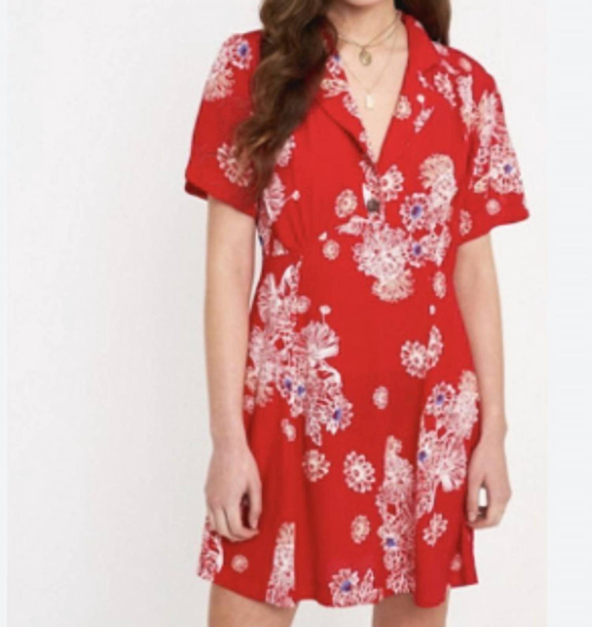 Vestido corto color rojo