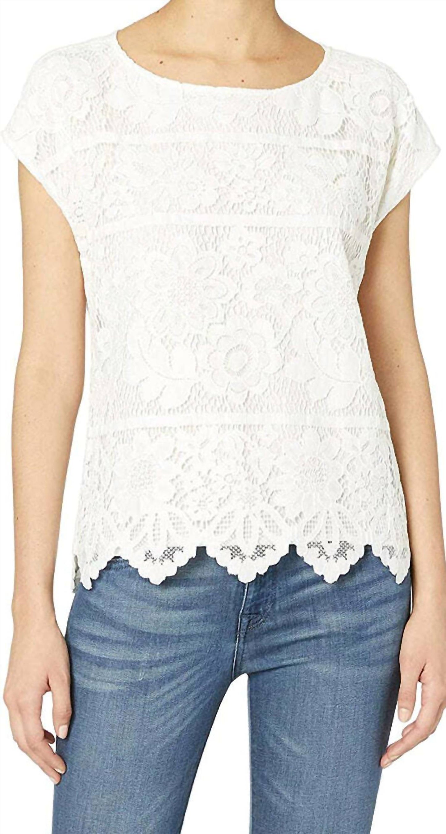 Blusa de mujer a rayas color marfil