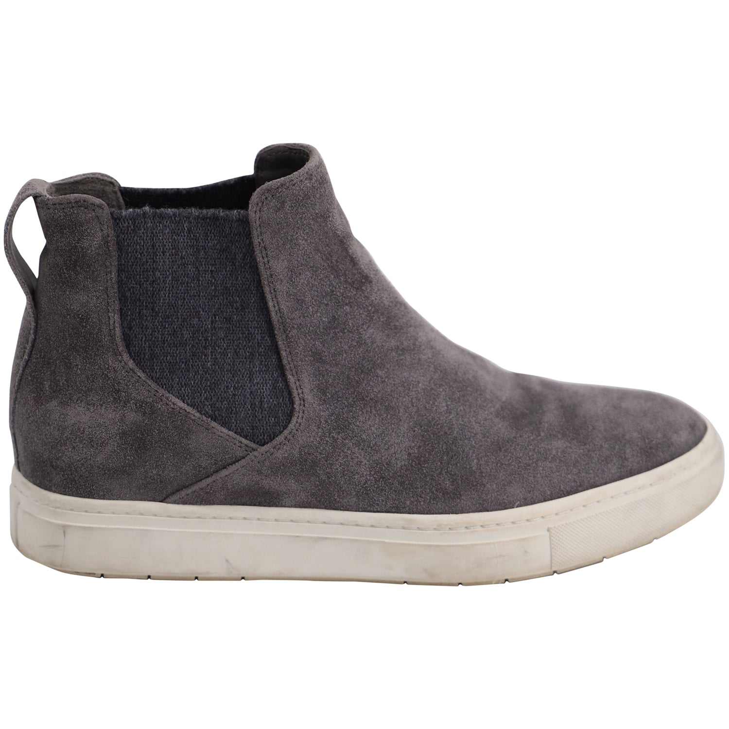 Tenis de gamuza color gris