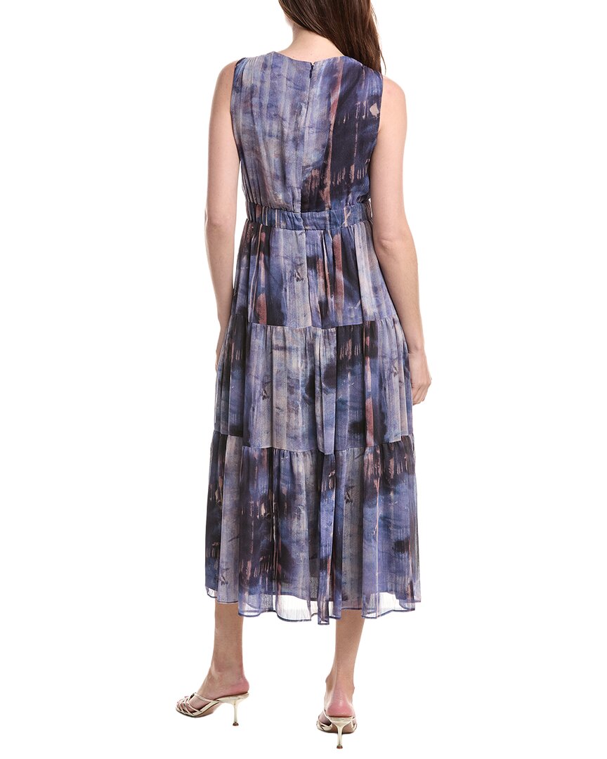 Vestido de gasa con pliegues